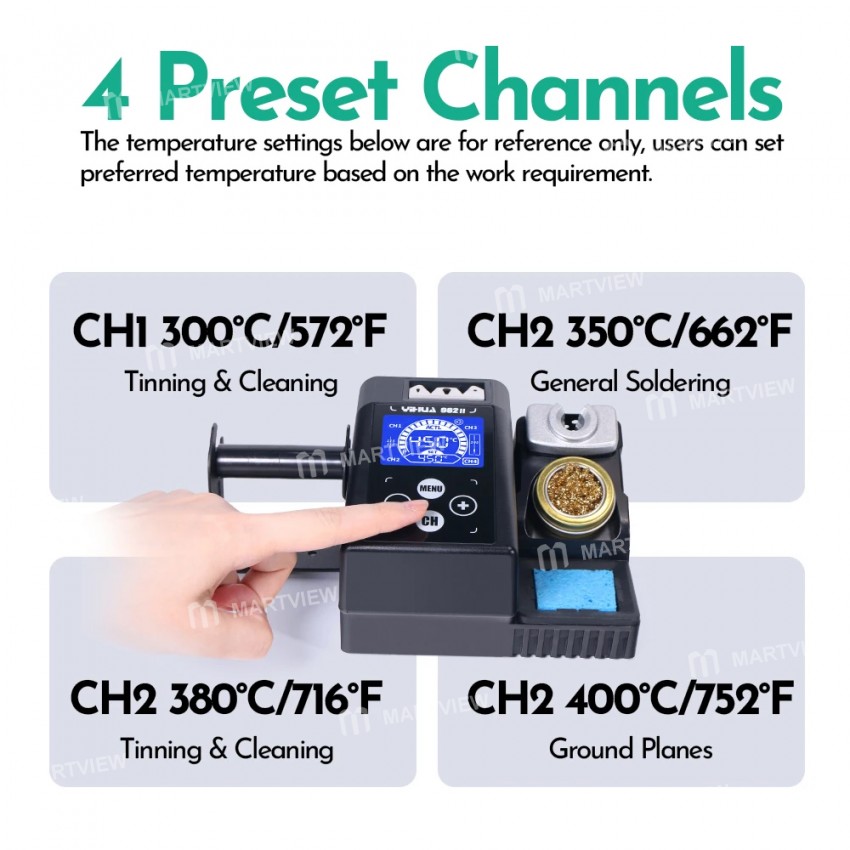 yihua 982-ii-c210-c245-repaid-heating-precision-electronic-soldering-iron-station-5