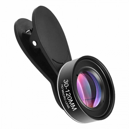 30mm to 120mm Distortion Free Long Range Universal Mobile Phone Macro Lens