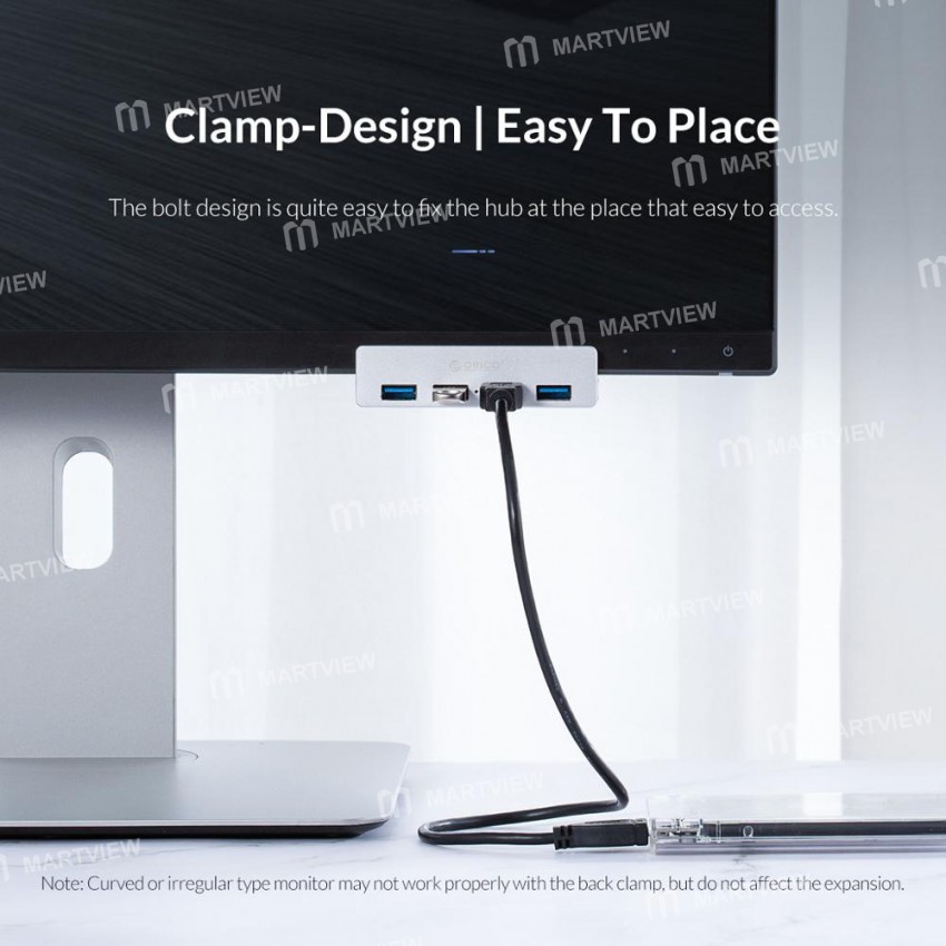 Orico Aluminum External 4 Ports Clip-type USB 3.0 HUB