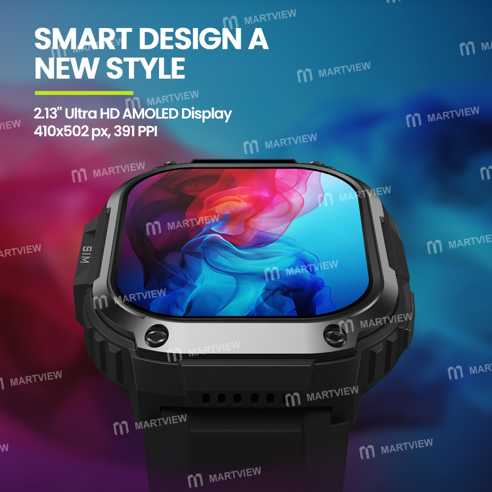 zeblaze thor-sq-smart-watch--213-inch-screen-4g-network-android-81-2gb16gb---black-10