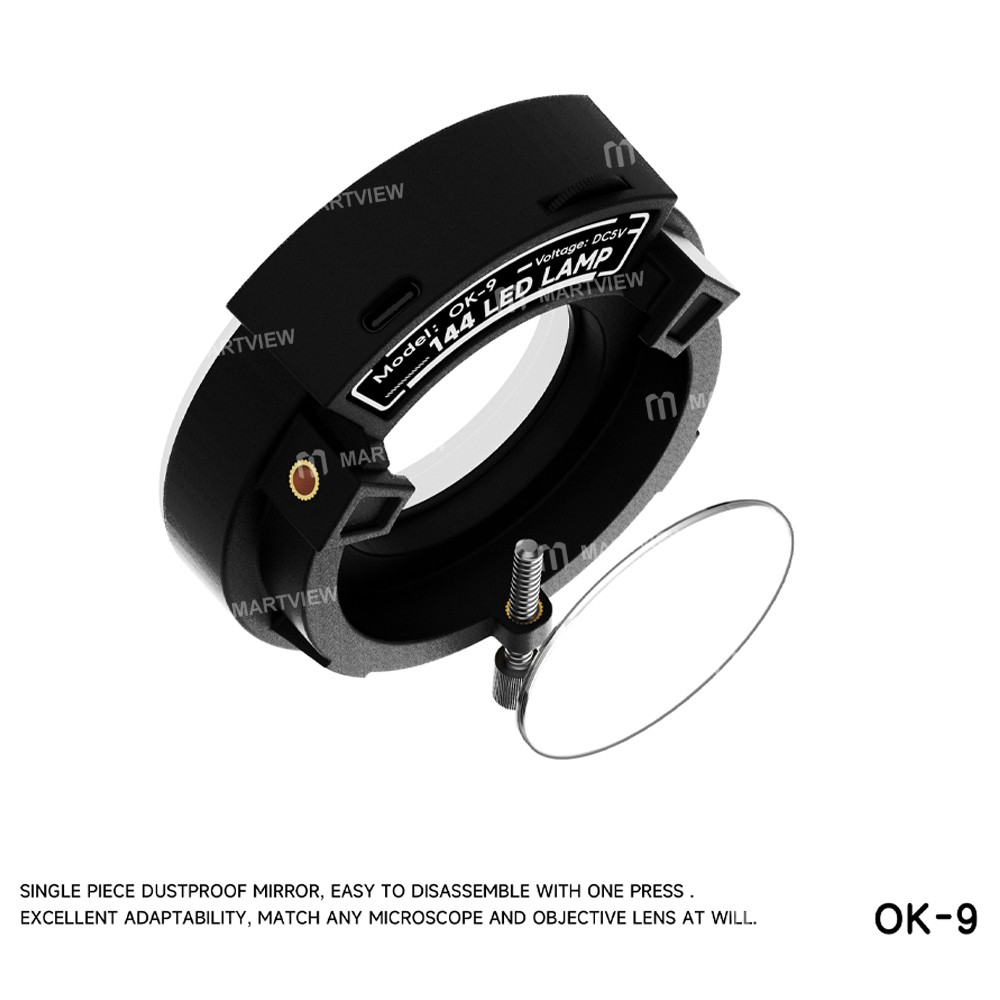 rf4 ok-9-adjustable-144-led-ring-light-for-binocular-trinocular-stereo-microscope-3