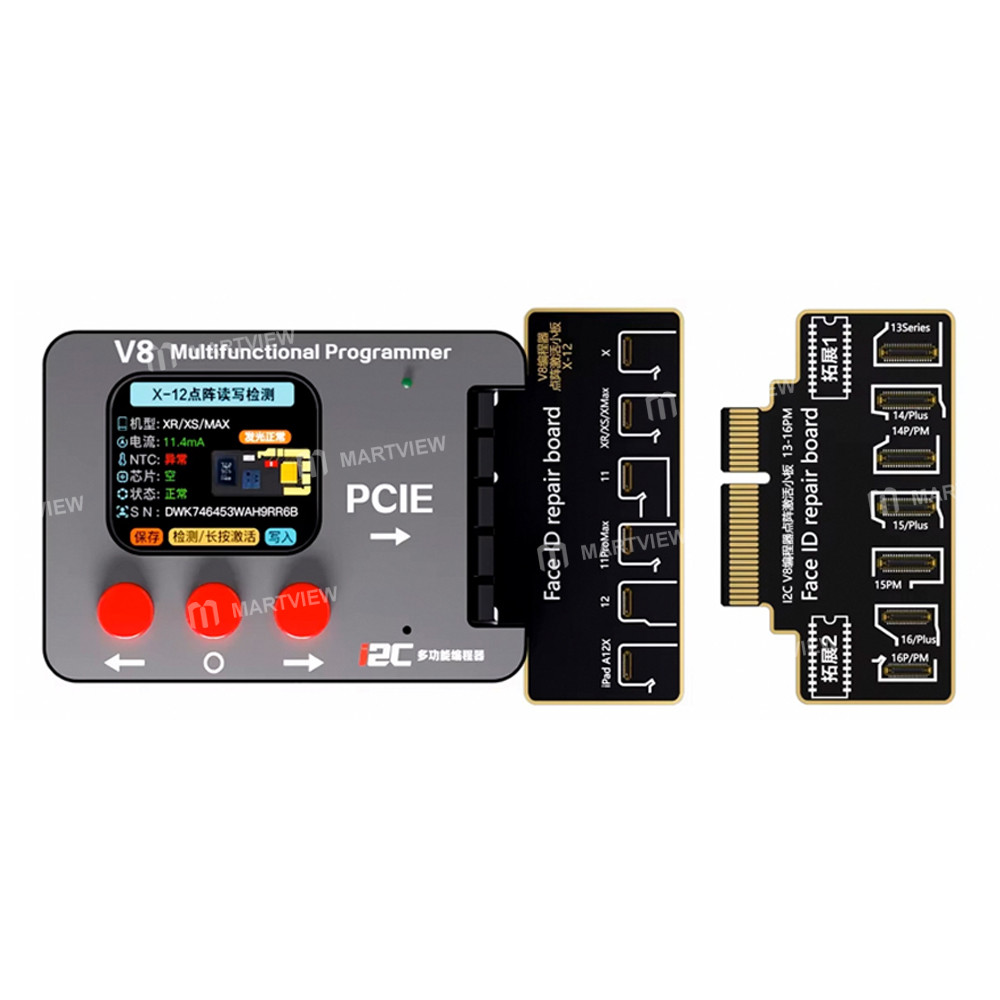 i2c v8-dot-matrix-smart-programmer-supports-face-dot-matrix-repair-for-iphone-x-to-17pm-1