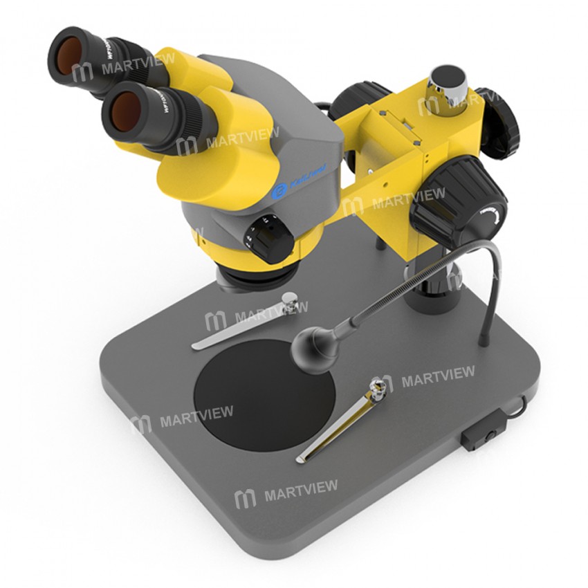 Kailiwei 0655EI 6X-55X Double Light Zoom Industrial Stereo Microscope for BGA Welding Phone Repair