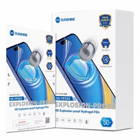 Sunshine SS-TP350 7-inch HD Explosion-Proof Scratch-Resistant Hydrogel Film - 50Pcs