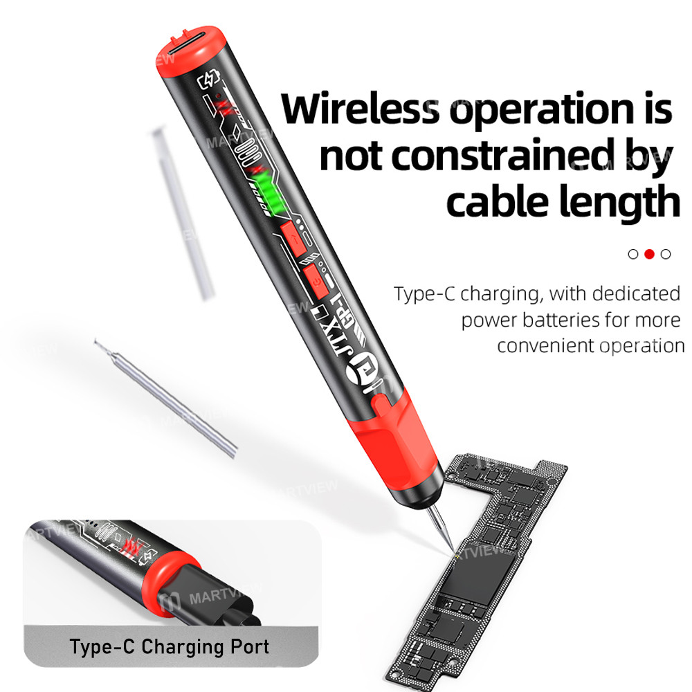 jtx gp-1-type-c-5-speed-regulation-torque-polishing-pen-with-6pcs-grinding-head-for-chip-polishing-9