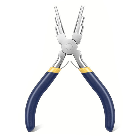 Professional-Grade Carbon Steel Six-Section Wire-Wrapping Pliers for DIY Projects