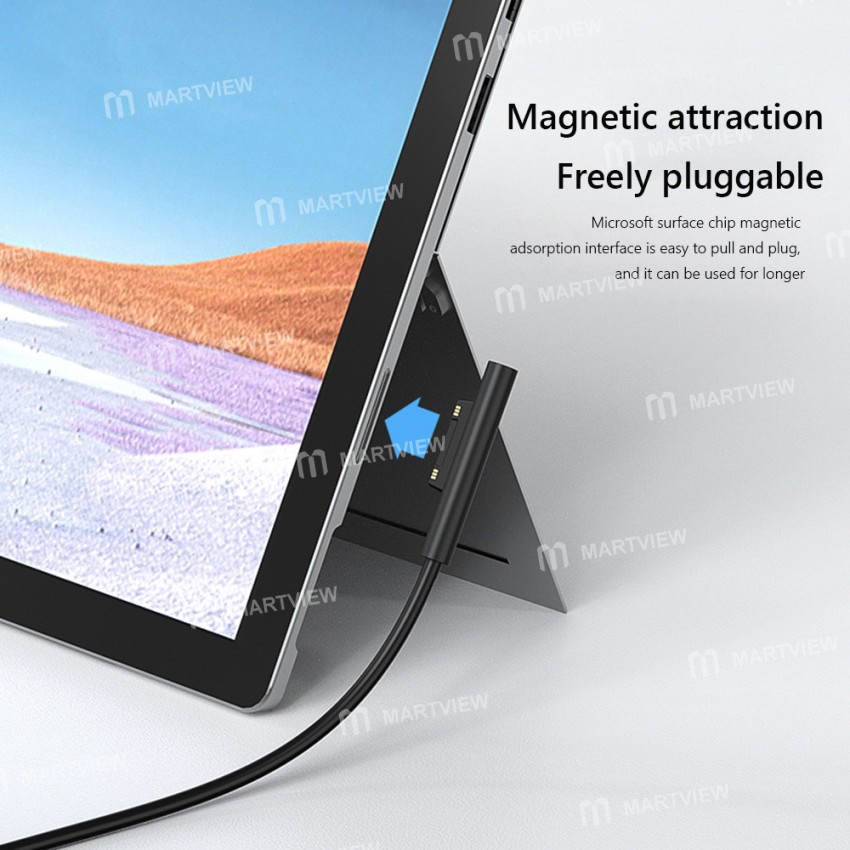1.5M 15V/3A Magnetic Attraction Type-C Fast Charging Cable for Microsoft Surface Pro 3/4/5/6