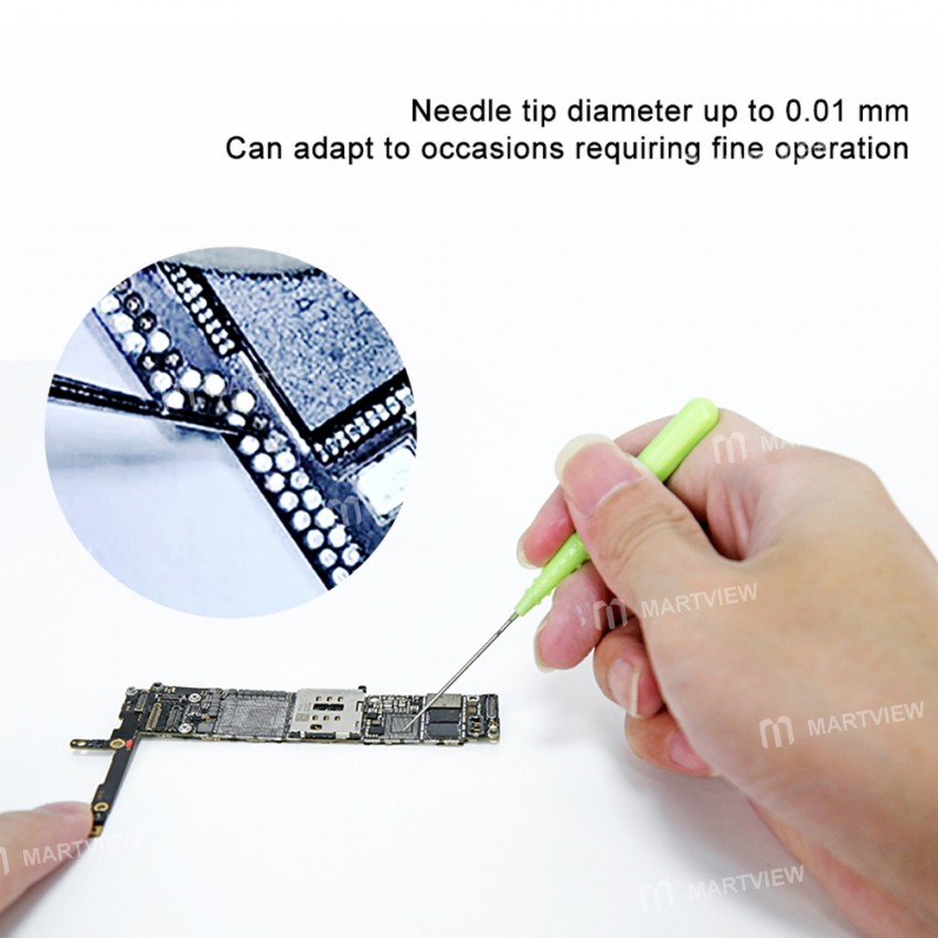 BST-66 3-in-1 Jump Wire Soldering Patching Tools with 2pcs Stainless Remove Glue Scraper Needles