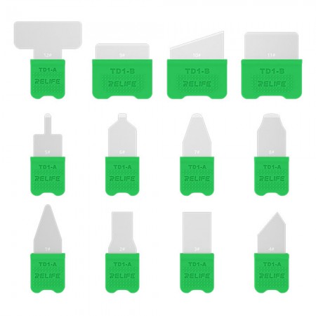Relife TD1 Pro 12-in-1 LCD Screen Disassembly Prying Blade Set for Mobile Phone / Tablet