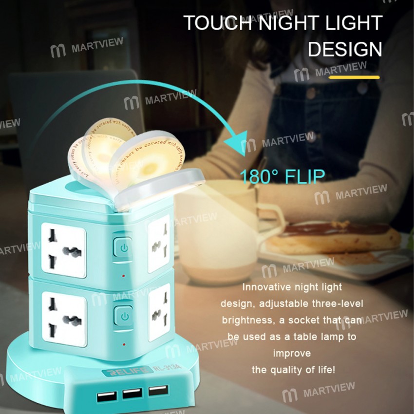 relife rl-313a-10a-multi-function-smart-power-socket-with-3-usb-fast-charge-port-10
