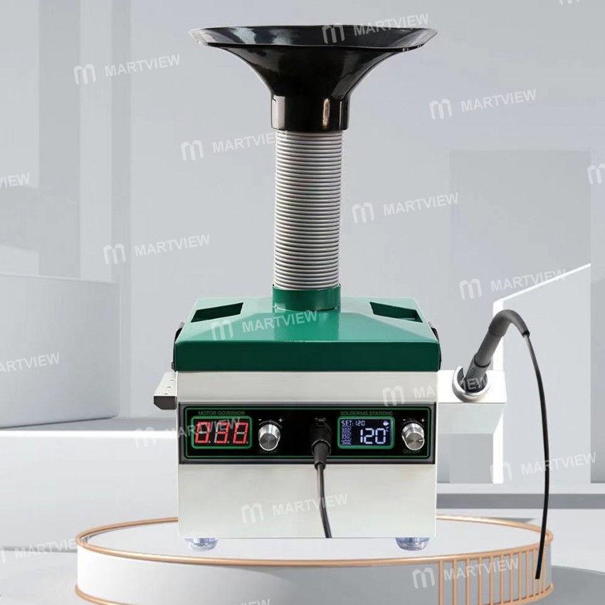 BST-212 150W Powerful Smoke Purifier With Electric Soldering Iron for Welding Purifying Filtering