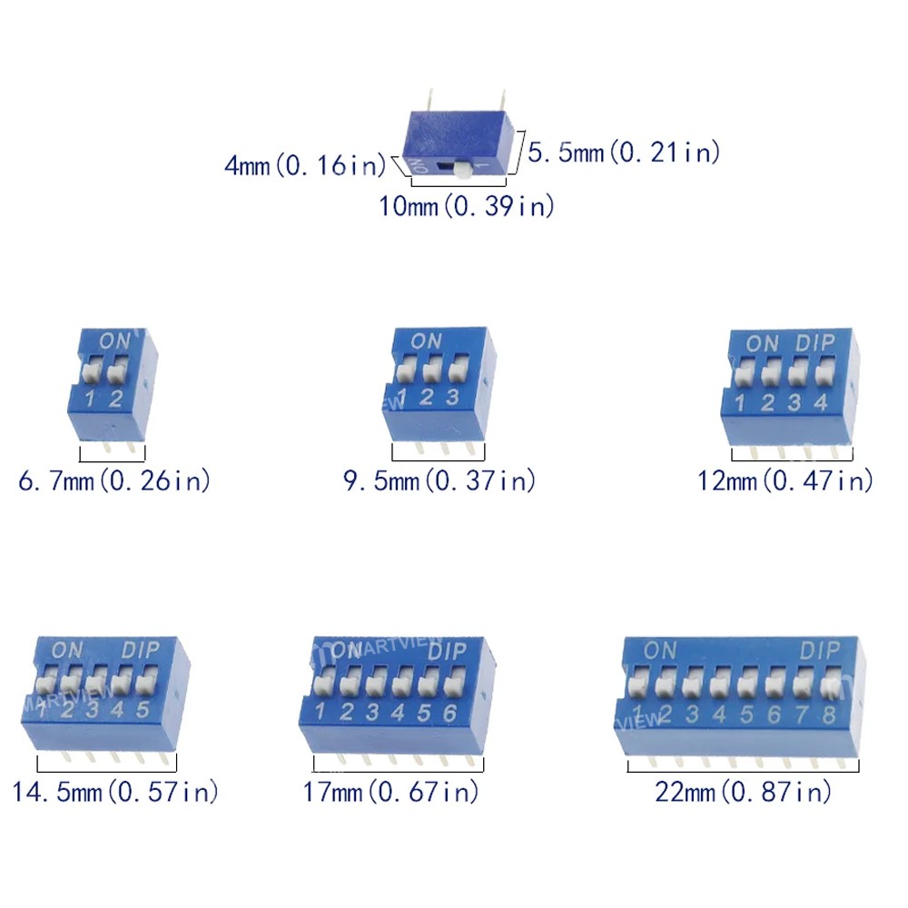 254mm multi-specification-blue-toggle-dip-switch-kit-1