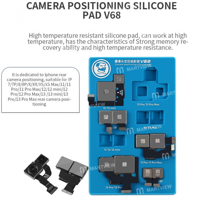 Mechanic V68 Camera Positioning Silicone Pad Dedicated for iPhone 7 to 13 Pro Max