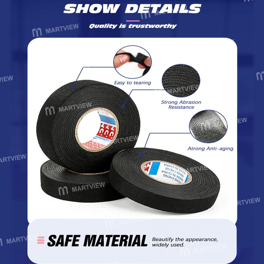 Heat-resistant Flame Retardant Black Tape - 25 Meter