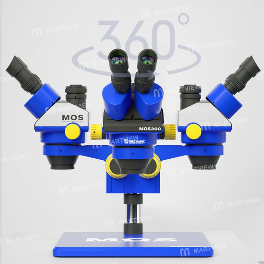 Mechanic MOS260 / MOS300 6X-45X Binocular / Trinocular 360° Rotate HD Stereo Microscope