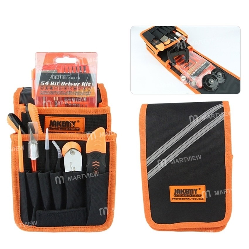 JAKEMY JM-P11 (70 in 1) Precision Screwdriver Tweezer Opening Tool Set With Canvas Bag