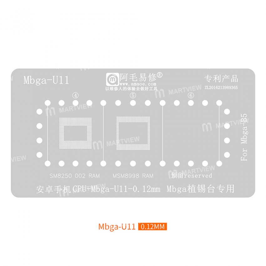 amaoe mbga-b5-middle-layer-bga-reballing-stencil-set-11