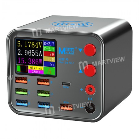 MaAnt DianBa No.1 Multi-function 8-Port PD Charger for Mobile Phone Current Data Line Detection