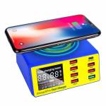 Mechanic iCharge 8 Pro 8-Port QC 3.0 Wireless Intelligent Fast Charging Station with LCD Display