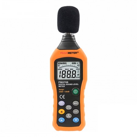 PEAKMETER PM6708 Digital Sound Level Meter dB Meter Measuring 30 dB to 130 dB