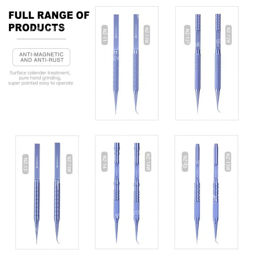 mijing nz-series-anti-magnetic-anti-rust-titanium-alloy-jump-wire-tweezers-2