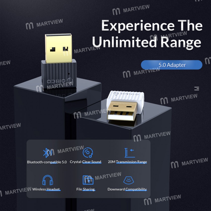 Orico BTA-508 Mini Wireless USB 5.0 Bluetooth Compatible Adapter