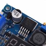 LM2596 DC-DC Adjustable Step-down Module with Voltmeter Display