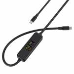 Acasis Type C USB-C Male to Male Fast Charge Cable with Multi-Function Screen Display