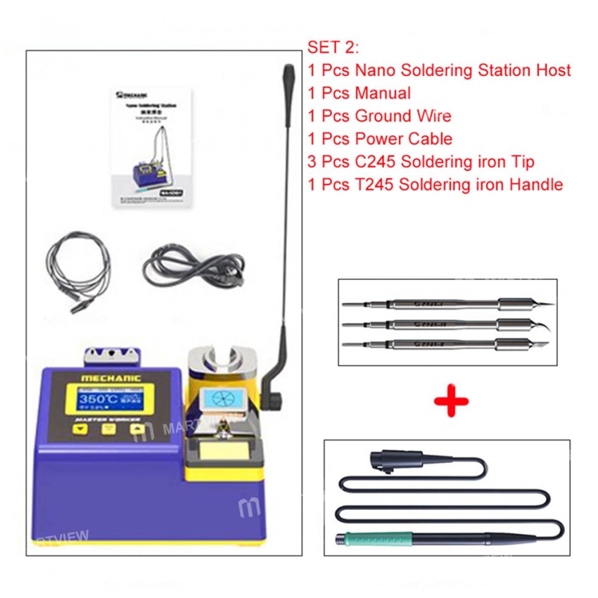 Mechanic MA-SD01 Nano Soldering Station Optional T245 T210 T115 Soldering Handle C245 C210 C115 Tip