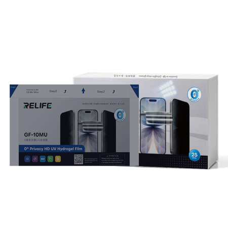 Relife GF-10MU 7-inch 0° Anti-peeping UV HD Hydrogel Film Specifically for Sunshine C3 Mix Ultra - 25Pcs