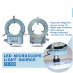 Sunshine SS-033 LED Microscope Ring Light Source with 56 LED for Stereo Microscope
