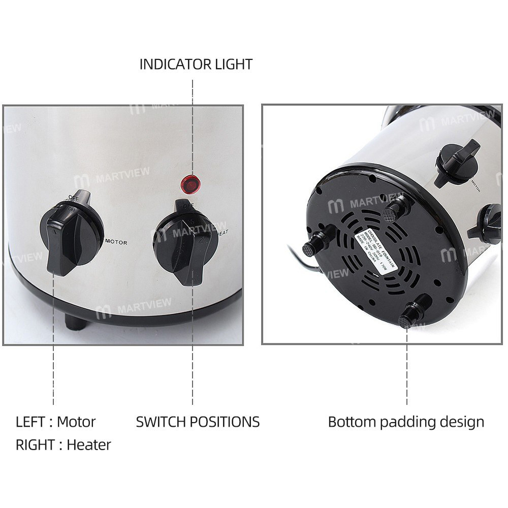 chocolate fountain-4-tier-electric-melting-machine-fondue-pot-set-05