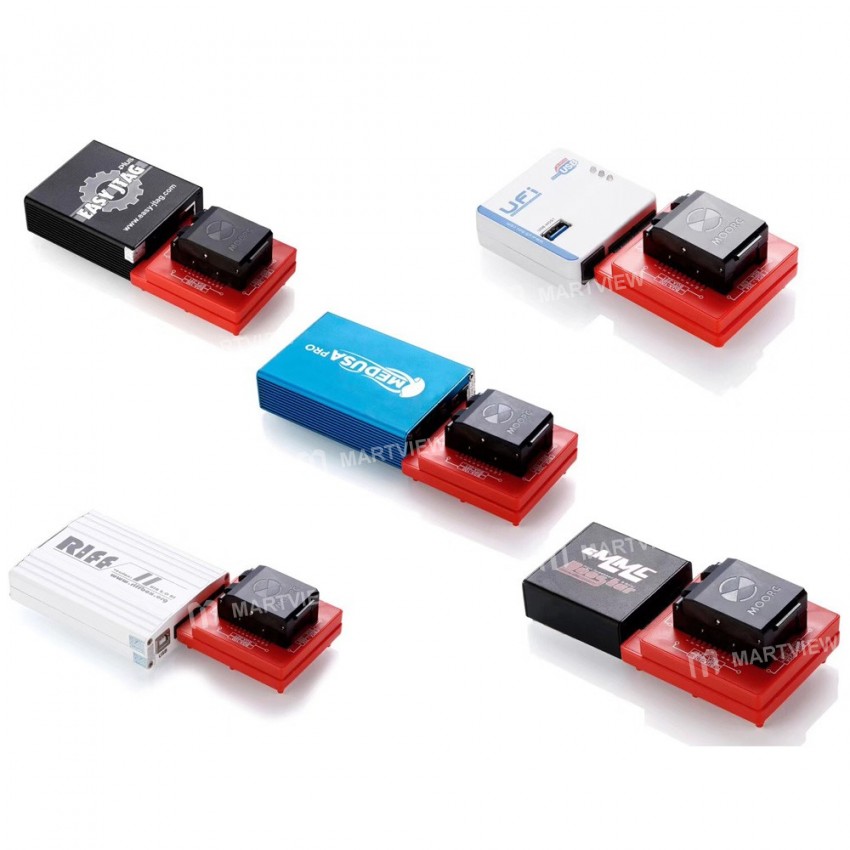 E-Mate X MOORC eMate 13 in 1 EMMC Tool BGA Socket for Easy JTAG Plus / UFI / RIFF / Medusa Pro Box S