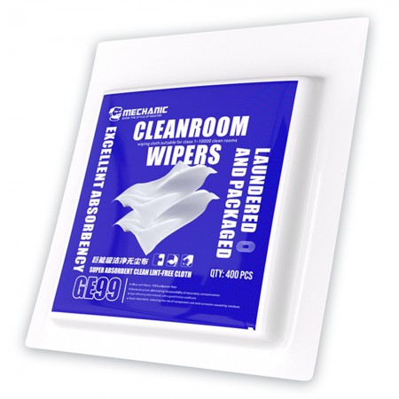 Mechanic GE99 Polyester Anti-static Industrial Dust Removal Cleaning Cloth - 400Pcs