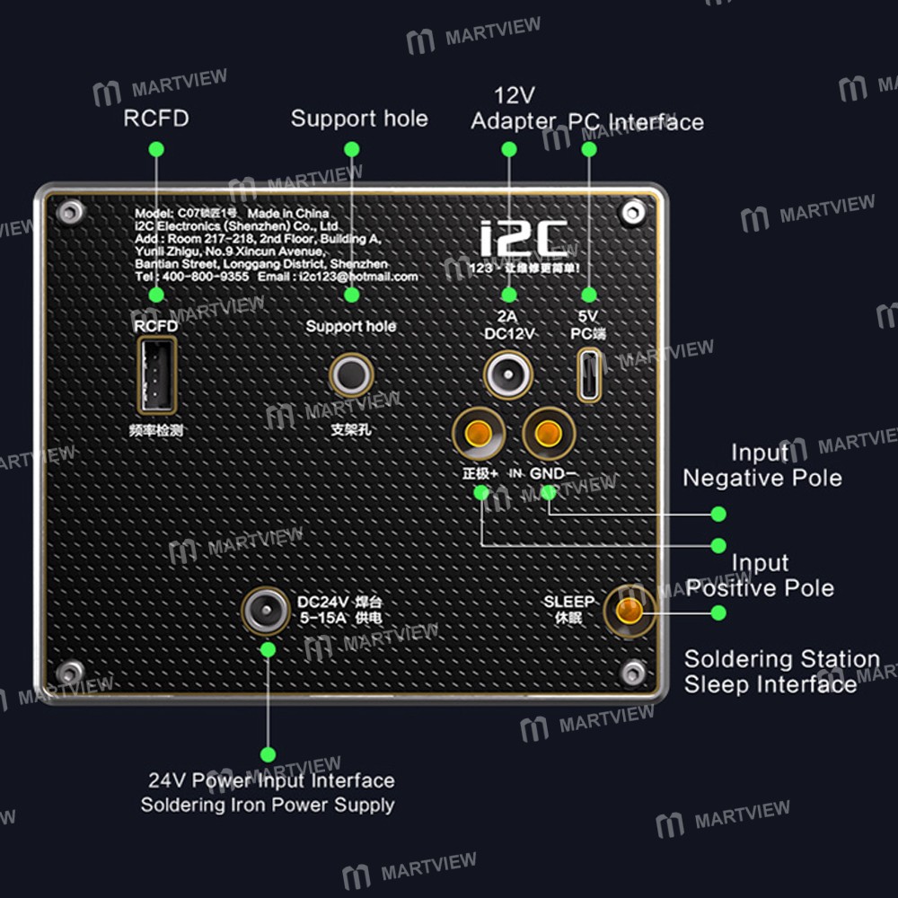 i2c c07-locksmith-no1-power-supply-frequency-test-board-waveform-multimeter-16