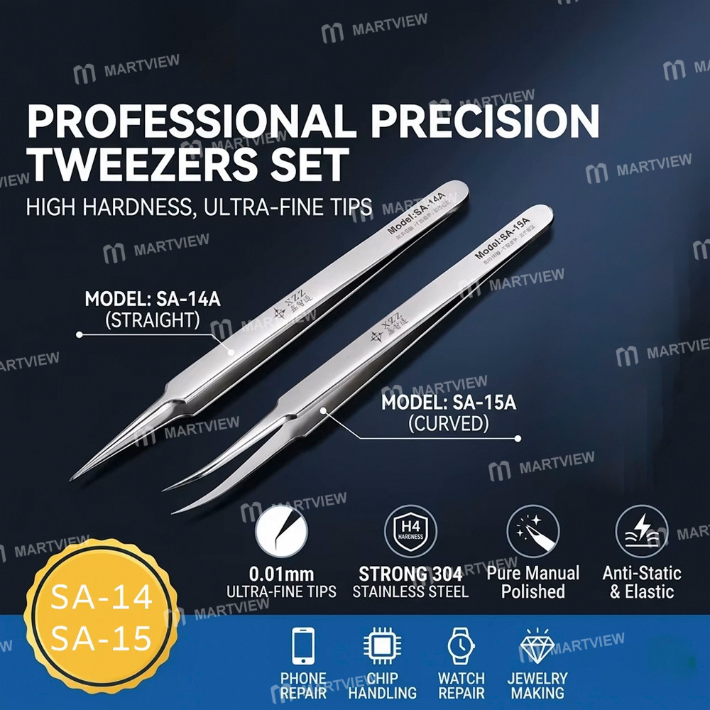 xzz sa-14-sa-15-extended-length-stainless-steel-ultra-fine-high-precision-flying-wire-tweezers-2