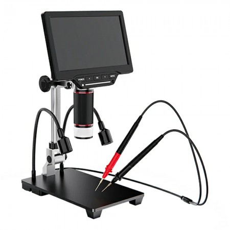 Aixun DM21 5-528X 7-inch HD Display Digital Measurement Microscope with Multimeter Function