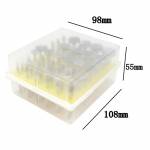 1/8 inch Shank Diamond Grinding Head Set for Electric Polisher - 50Pcs