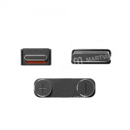 Replacement side buttons mute volume power for iPhone 5s space grey