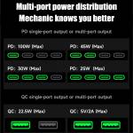 mechanic g-power-160w-gan-desktop-fast-charging-station-with-15w-magnetic-fast-charging-10