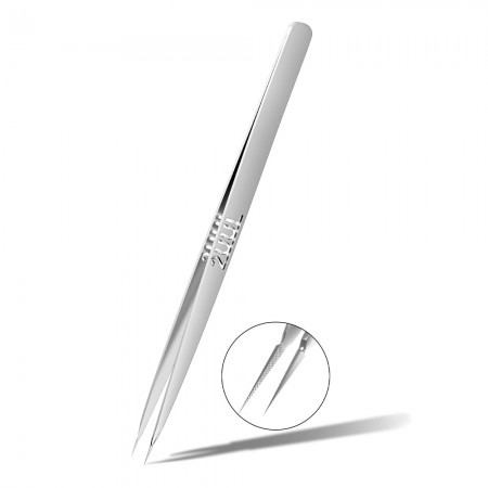2uul TW02 Hand Finish 3D-X Ornate-Patterned Tweezers for Mobile Phone Repair