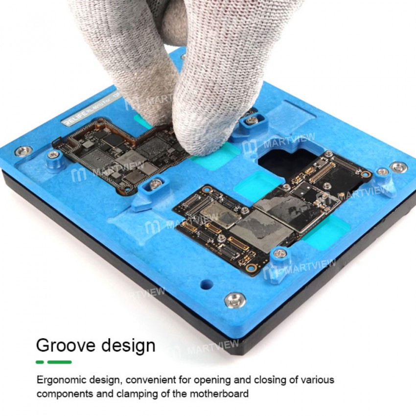 Relife RL-601U Precision Positioning Clamp Fixture Platform with Base for iPhone X - 12 Max Pro