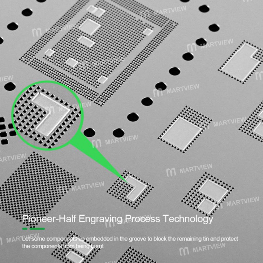 Relife RL-044 V4.0 A15 IC 0.12mm BGA Reballing Solder Stencil Plant Tin Net for iPhone 13 Series