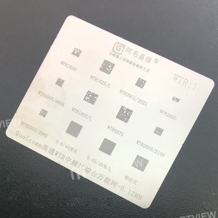 0.12MM Multi-Function WTR Intermediate Frequency IC Reballing Stencil Plant Tin Steel Net for WFR162