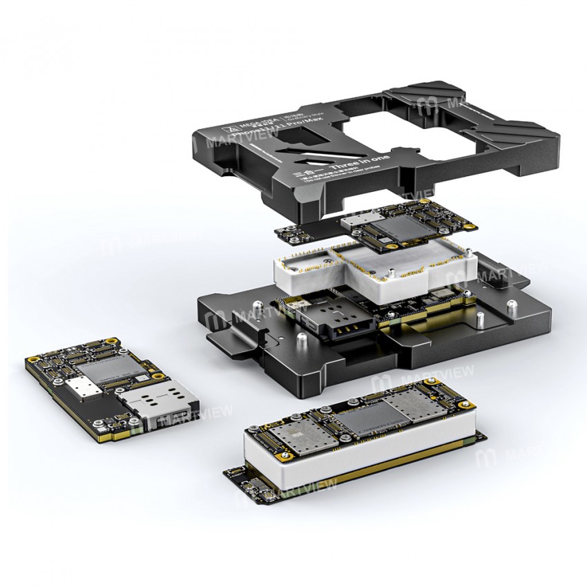 Mega-idea 3in1 Motherboard Layering Test Stand Fixture Holder for iPhone 11 / 11 Pro / 11 Pro Max