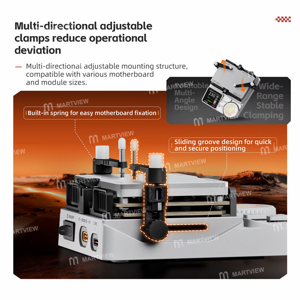 qianli f1x-smart-curved-heating-desoldering-platform-for-iphone-x-to-17pro-max-motherboard-layering-