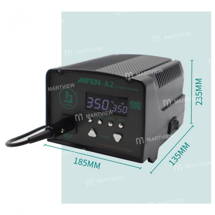 Aifen-A2 Lead-Free Smart Welding Station Compatible C115/C210/C245 Handle for Phone BGA PCB Repair