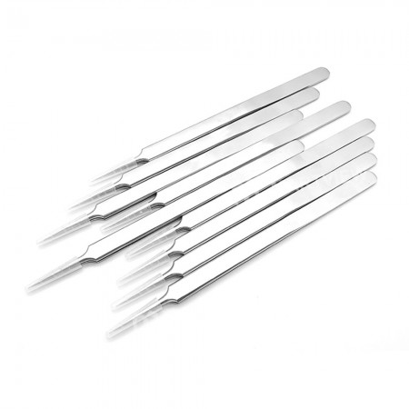 Multipurpose Anti-Static Precision Stainless Steel Straight Tweezer for Computer Phone PCB Repair DIY