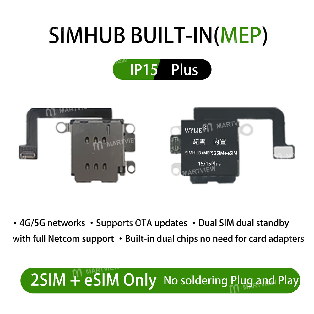 wylie simhub-built-in-mep-integrated-card-slot-finished-product-dual-sim-esim-for-iphone-13-17-8