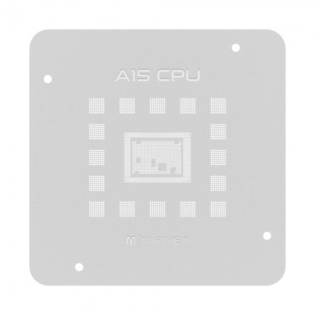Martview RB-03 A15 CPU BGA Reballing Stencil for iPhone 13 / 13 Mini / 13 Pro / 13Pro Max / 14 / 14 Plus / SE 2022